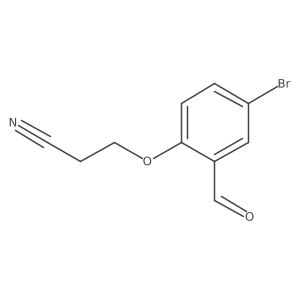 3-(4-Bromo-2-formylphenoxy)propanenitrile结构式