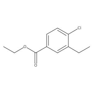 Ethyl 4-chloro-3-ethylbenzoate结构式