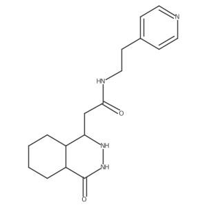 2-(4-oxo-2,3,4a,5,6,7,8,8a-octahydro-1H-phthalazin-1-yl)-N-(2-pyridin-4-ylethyl)acetamide Structure