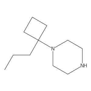 1-(1-Propylcyclobutyl)piperazine Structure