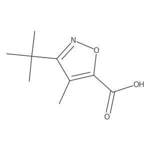 3-tert-Butyl-4-methyl-isoxazole-5-carboxylic acid结构式
