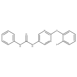 1-(2-(2-Fluorophenoxy)pyrimidin-5-yl)-3-phenylurea结构式