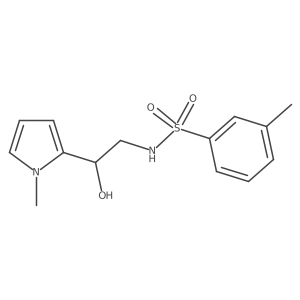N-(2-hydroxy-2-(1-methyl-1H-pyrrol-2-yl)ethyl)-3-methylbenzenesulfonamide Structure