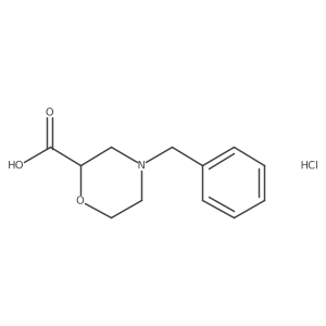 (S)-4-Benzylmorpholine-2-carboxylic acid hydrochloride结构式