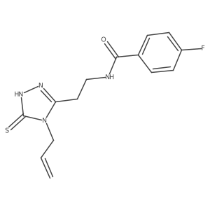 Benzamide, N-[2-[4,5-dihydro-4-(2-propen-1-yl)-5-thioxo-1H-1,2,4-triazol-3-yl]ethyl]-4-fluoro-结构式