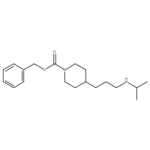 Benzyl 4-(3-(isopropylamino)propyl)piperidine-1-carboxylate结构式
