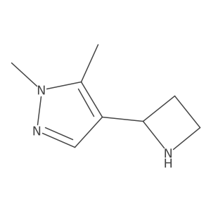 4-(azetidin-2-yl)-1,5-dimethyl-1H-pyrazole结构式