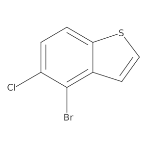 4-Bromo-5-chloro-1-benzothiophene Structure