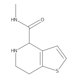 N-methyl-4,5,6,7-tetrahydrothieno[3,2-c]pyridine-4-carboxamide结构式
