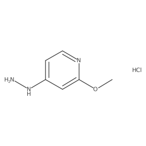 2-Methoxypyridin-4-yl-hydrazine hydrochloride结构式