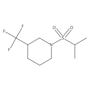 1-(Isopropylsulfonyl)-3-(trifluoromethyl)piperidine结构式