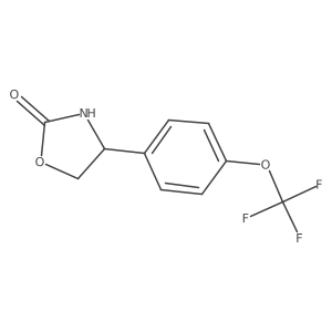 4-[4-(Trifluoromethoxy)phenyl]-1,3-oxazolidin-2-one Structure