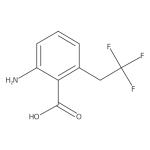 2-Amino-6-(2,2,2-trifluoroethyl)benzoic acid结构式