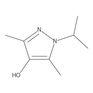 1-Isopropyl-3,5-dimethyl-1H-pyrazol-4-ol结构式