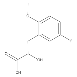 3-(5-Fluoro-2-methoxyphenyl)-2-hydroxypropanoic acid结构式
