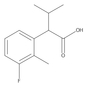 2-(3-Fluoro-2-methylphenyl)-3-methylbutanoic acid Structure