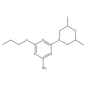 1,3,5-Triazin-2-amine, 4-(2,6-dimethyl-4-morpholinyl)-6-propoxy-结构式