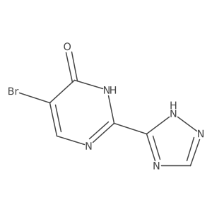 5-bromo-2-(4H-1,2,4-triazol-3-yl)pyrimidin-4-ol结构式