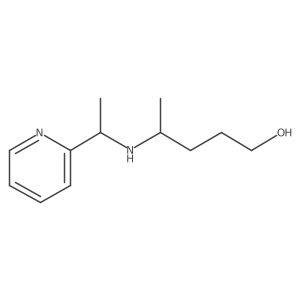 4-{[1-(Pyridin-2-yl)ethyl]amino}pentan-1-ol结构式