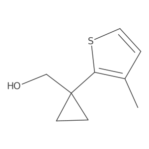 [1-(3-Methylthiophen-2-yl)cyclopropyl]methanol结构式