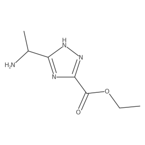 ethyl 3-(1-aminoethyl)-1H-1,2,4-triazole-5-carboxylate Structure
