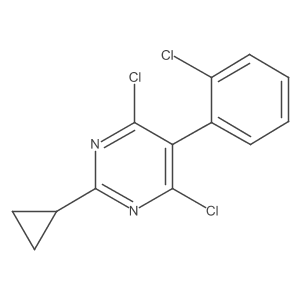 4,6-Dichloro-5-(2-chlorophenyl)-2-cyclopropylpyrimidine Structure