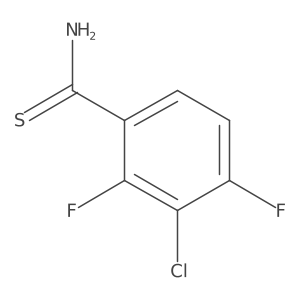 3-Chloro-2,4-difluorobenzene-1-carbothioamide结构式