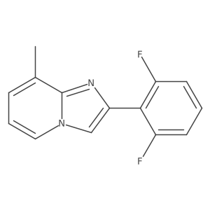 2-(2,6-Difluorophenyl)-8-methylimidazo[1,2-a]pyridine结构式