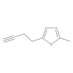 2-(But-3-yn-1-yl)-5-methylthiophene结构式