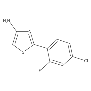 2-(4-Chloro-2-fluorophenyl)thiazol-4-amine结构式