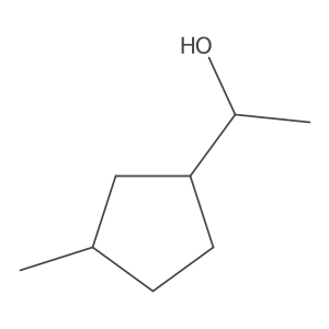 1-(3-Methylcyclopentyl)ethan-1-ol结构式