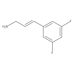 3-(3,5-Difluorophenyl)prop-2-en-1-amine Structure