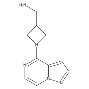 (1-(Pyrazolo[1,5-a]pyrazin-4-yl)azetidin-3-yl)methanamine Structure