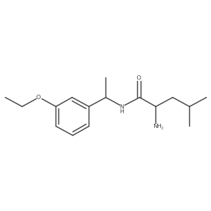 (2S)-2-amino-N-[1-(3-ethoxyphenyl)ethyl]-4-methylpentanamide结构式
