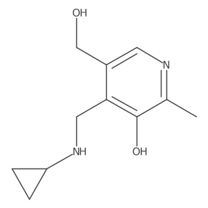 4-((Cyclopropylamino)methyl)-5-(hydroxymethyl)-2-methylpyridin-3-ol Structure