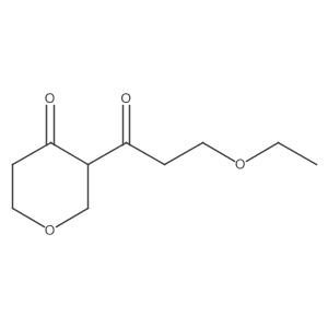 3-(3-Ethoxypropanoyl)oxan-4-one Structure