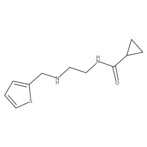 N-{2-[(thiophen-2-ylmethyl)amino]ethyl}cyclopropanecarboxamide Structure