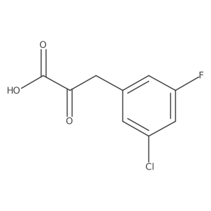 3-(3-Chloro-5-fluorophenyl)-2-oxopropanoic acid结构式