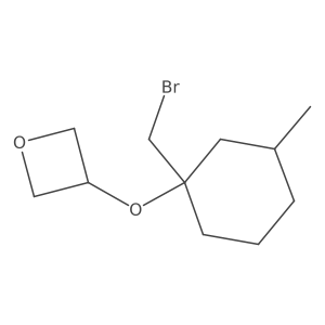 3-{[1-(Bromomethyl)-3-methylcyclohexyl]oxy}oxetane结构式