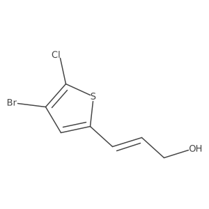 3-(4-Bromo-5-chlorothiophen-2-yl)prop-2-en-1-ol Structure