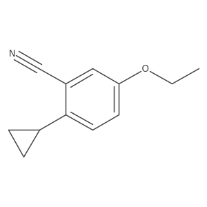 2-Cyclopropyl-5-ethoxybenzonitrile结构式