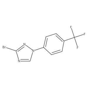 3-bromo-1-(4-(trifluoromethyl)phenyl)-1H-1,2,4-triazole结构式