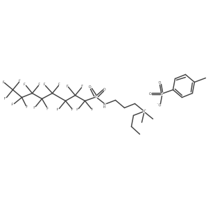 3-[[(Perfluorooctyl)sulfonyl]amino]-N,N-dimethyl-N-propyl-1-propanaminium 4-methylbenzenesulfonate (1:1) Structure