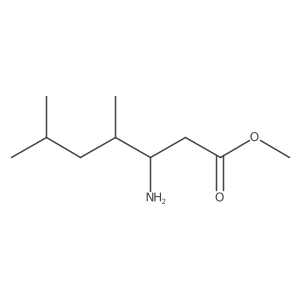 Methyl 3-amino-4,6-dimethylheptanoate结构式