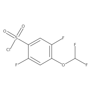 2,5-Difluoro-4-(difluoromethoxy)benzenesulfonylchloride Structure