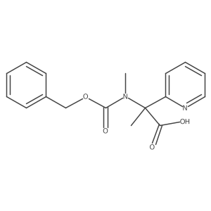 2-{[(Benzyloxy)carbonyl](methyl)amino}-2-(pyridin-2-yl)propanoic acid Structure