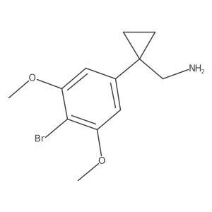 [1-(4-Bromo-3,5-dimethoxyphenyl)cyclopropyl]methanamine Structure