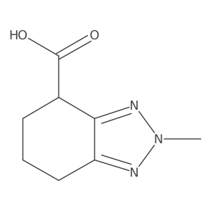 2-methyl-4,5,6,7-tetrahydro-2H-1,2,3-benzotriazole-4-carboxylic acid Structure