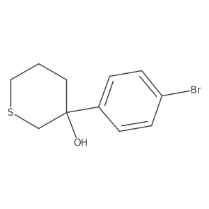 3-(4-Bromophenyl)thian-3-ol结构式