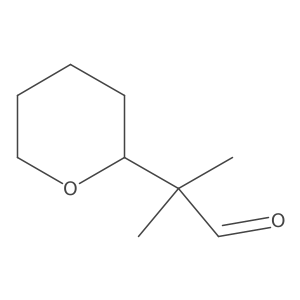 2-Methyl-2-(oxan-2-yl)propanal Structure